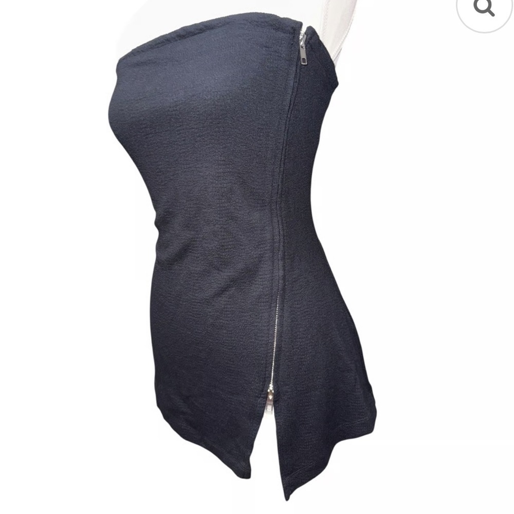 BNWT Maeve strapless black zip top - Picture 7 of 8